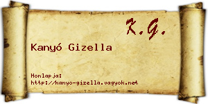 Kanyó Gizella névjegykártya